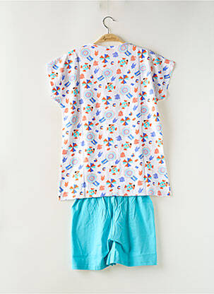 Pyjashort imprimé fantaisie bleu ROSE POMME femme