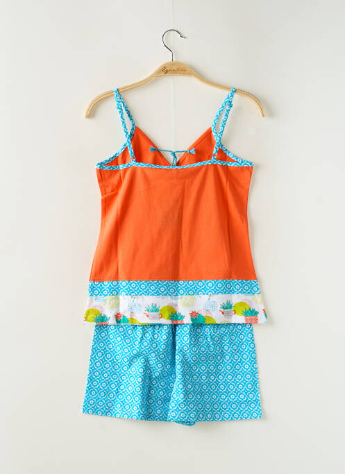 Pyjashort orange ROSE POMME pour femme