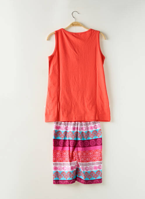 Pyjashort orange ROSE POMME pour femme