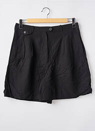 Short taille à pinces taille haute noir MANGO femme