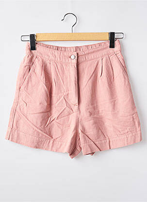 Short taille à pinces taille haute rose MNG femme