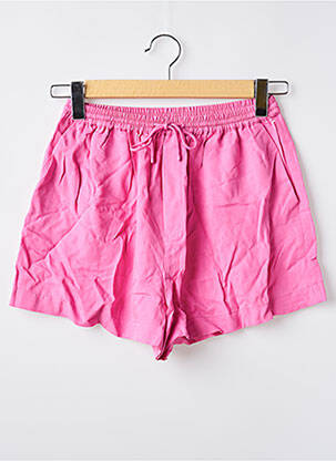 Short taille élastique taille haute rose MANGO femme