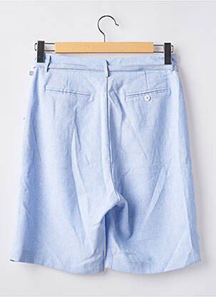 Bermuda taille à pinces taille haute bleu LILI SIDONIO femme