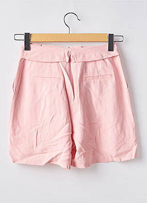 Short taille à pinces taille haute rose NAF NAF femme