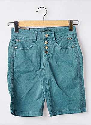Bermuda tissage popeline taille normale bleu STREET ONE femme