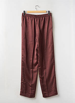 Pantalon droit taille haute taille haute marron MANGO femme