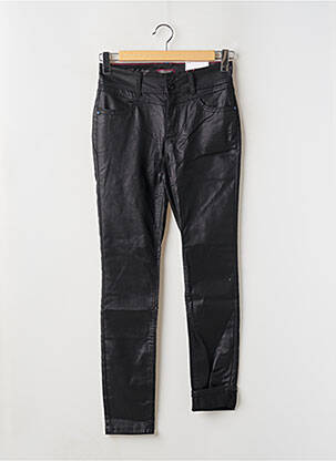 Pantalon slim tissage enduit taille normale noir STREET ONE femme