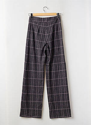 Pantalon large fermeture zippée sous rabat boutonné taille haute noir KOCCA femme