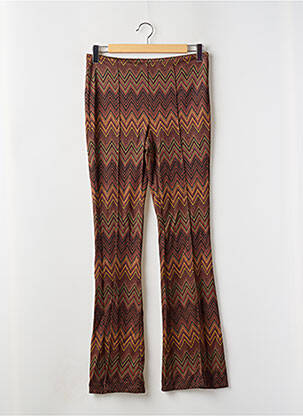 Pantalon flare stretch taille normale marron IMPERIAL femme