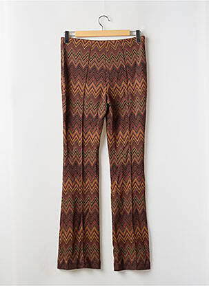 Pantalon flare stretch taille normale marron IMPERIAL femme