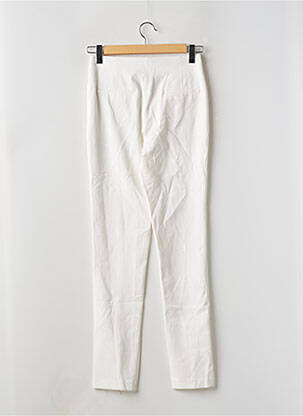 Pantalon slim taille haute taille haute blanc MORGAN femme
