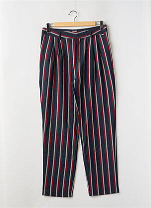 Pantalon droit taille à pinces taille haute bleu PEPE JEANS femme