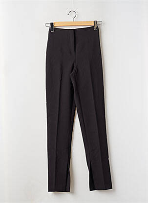 Pantalon droit stretch taille haute noir MANGO femme