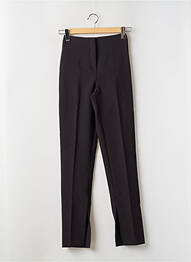 Pantalon droit stretch taille haute noir MANGO femme