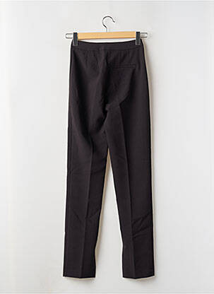 Pantalon droit stretch taille haute noir MANGO femme