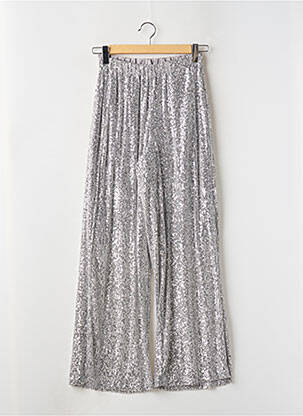Pantalon large taille haute taille haute argent VERO MODA femme