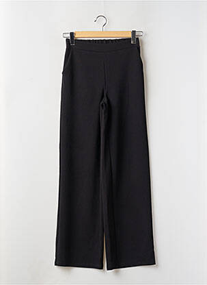 Pantalon large tissage crêpe taille haute noir VERO MODA femme