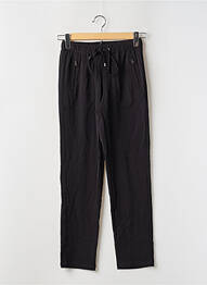 Pantalon droit stretch taille normale noir IKKS femme