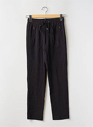 Pantalon droit stretch taille normale noir IKKS femme