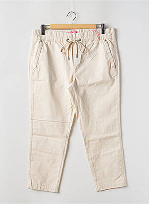 Pantalon 7/8 stretch taille normale beige STREET ONE femme