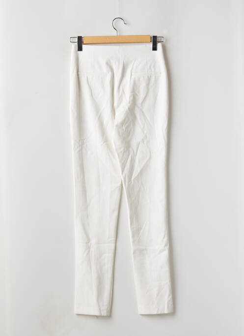 Pantalon slim skinny taille haute blanc MORGAN femme