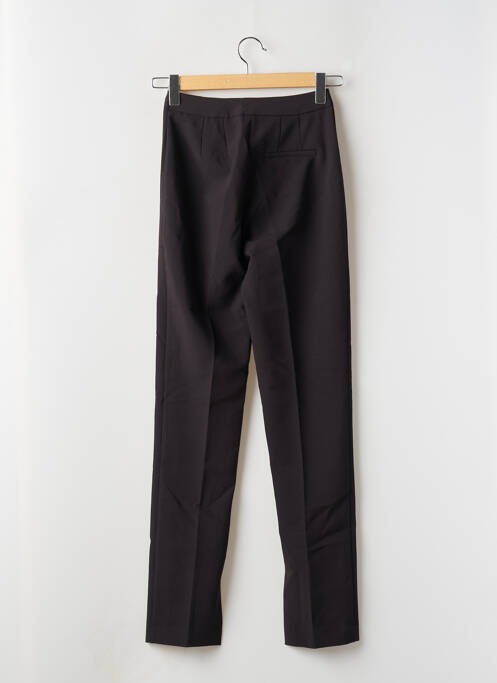 Pantalon droit stretch taille haute noir MANGO femme
