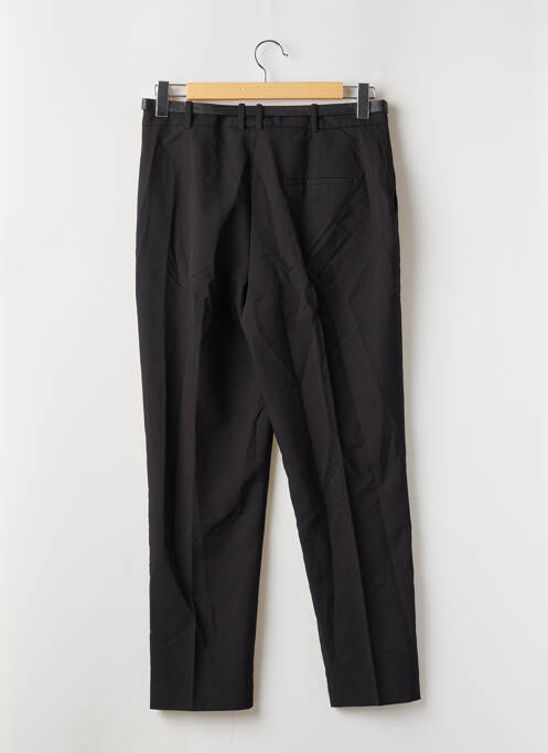 Pantalon droit stretch taille haute noir MANGO femme