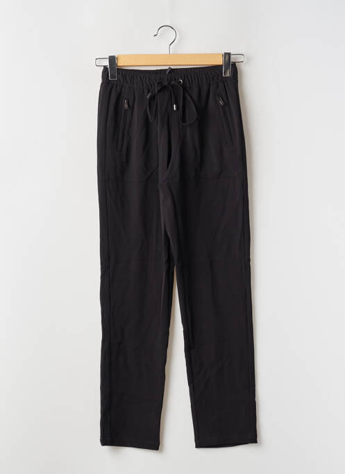 Pantalon droit stretch taille normale noir IKKS femme