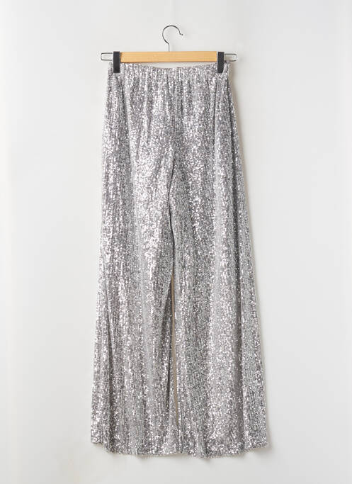 Pantalon large argent VERO MODA pour femme