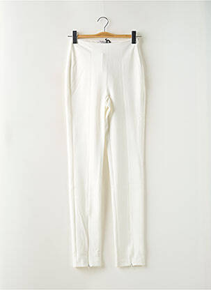 Pantalon slim taille haute taille haute blanc MORGAN femme