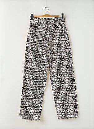 Jeans coupe droite taille haute taille haute noir MOTEL femme