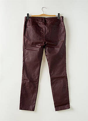 Pantalon slim tissage enduit taille normale rouge STREET ONE femme