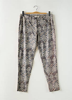 Pantalon slim stretch taille normale beige AMELIE & AMELIE femme
