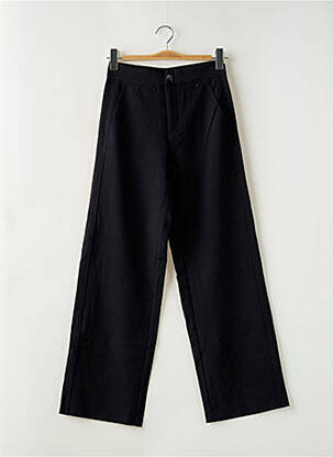 Pantalon droit taille à pinces taille haute noir STREET ONE femme