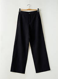 Pantalon droit tissage crêpe taille haute noir STREET ONE femme