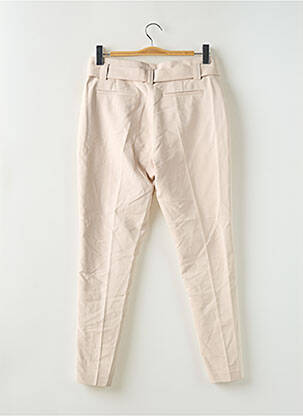 Pantalon 7/8 taille haute taille haute beige MORGAN femme