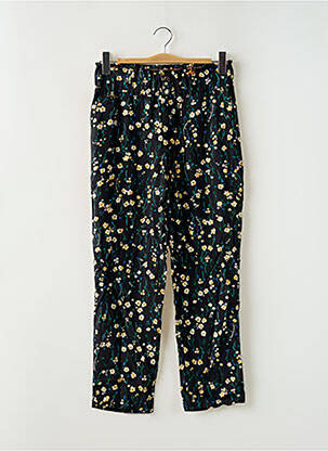 Pantalon droit tissage crêpe taille haute bleu STREET ONE femme