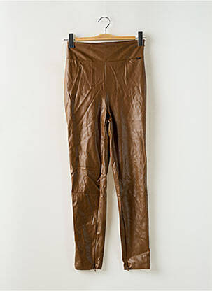 Pantalon slim taille haute taille haute marron GUESS femme