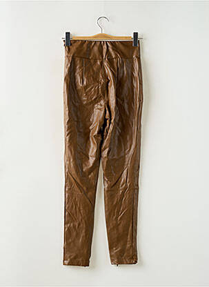 Pantalon slim taille haute taille haute marron GUESS femme