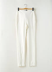 Pantalon slim blanc MORGAN pour femme seconde vue