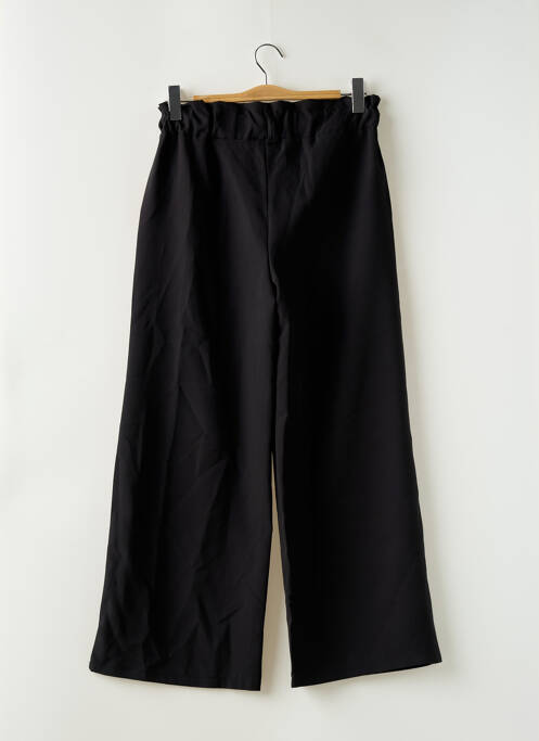Pantalon large tissage crêpe taille haute noir ZABAIONE femme
