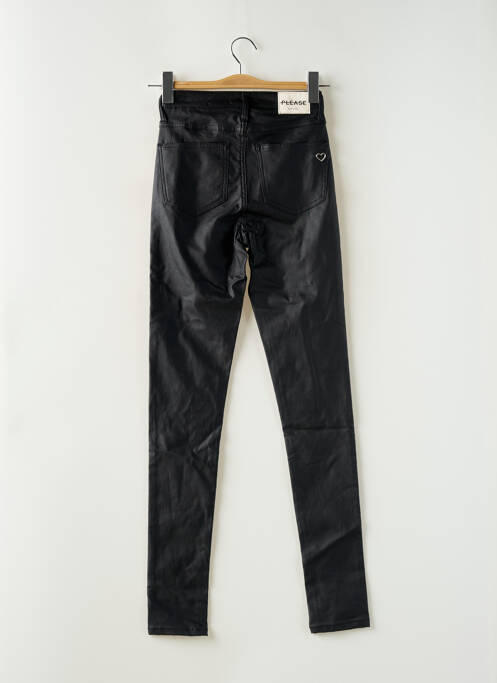 Pantalon cargo taille haute taille haute noir PLEASE femme