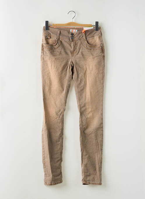 Jeans coupe slim marron STREET ONE pour femme