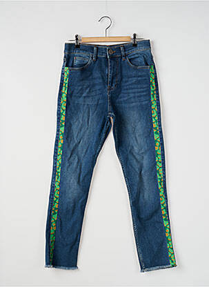 Jeans coupe slim poches bleu LITTLE FORTUNE femme