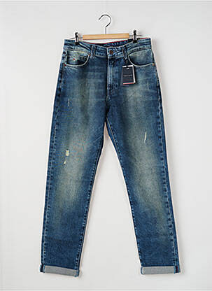 Jeans coupe droite stretch taille ajustable bleu TOMMY HILFIGER garçon