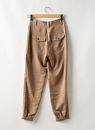 Pantalon droit taille à pinces taille haute beige GUESS femme