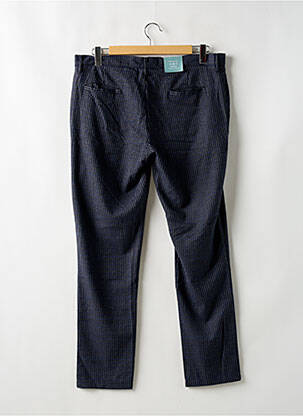 Pantalon chino fermeture zippée sous rabat boutonné taille normale bleu HAZE&FINN femme