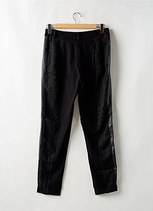Pantalon chino broderie galons latéraux taille normale noir NÜ femme