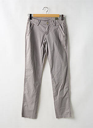 Pantalon chino taille basse taille basse gris STREET ONE femme
