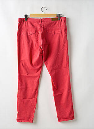 Pantalon chino tissage popeline taille normale rouge MORE & MORE homme
